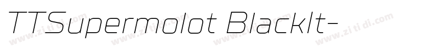 TTSupermolot BlackIt字体转换